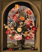 Картина по номерам Композиція з квітів 40х50 см