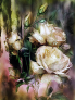 Алмазна вишивка Ранкові троянди 60х45 см, квадратне каміння, повна Чарівний діамант ( Україна ) КДИ-1618