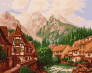 Картина по номерам Містечко в горах , 40х50см Ideyka ( Ідейка ) KHO2880