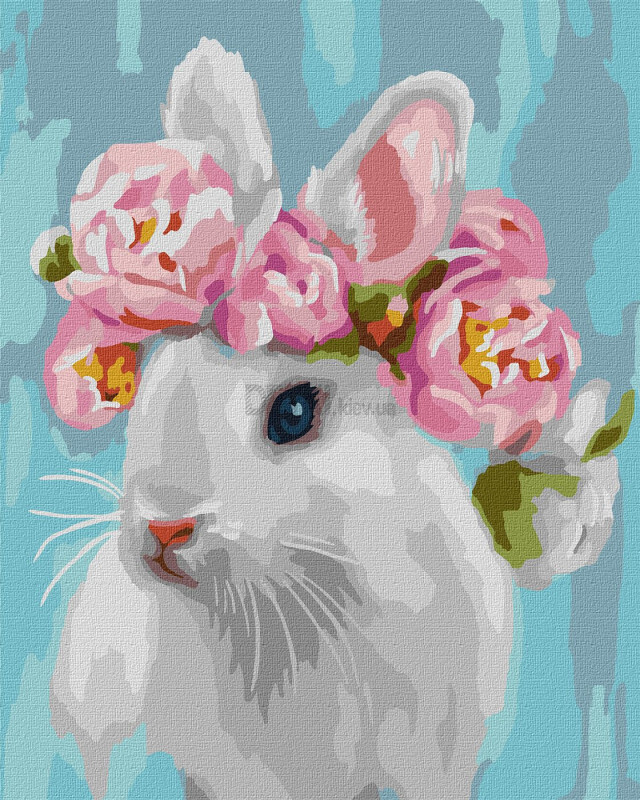 Картина по номерам Білосніжний кролик, 40 х 50 см
