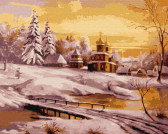 Картина по номерам Зимовий світанок 40 х 50 см