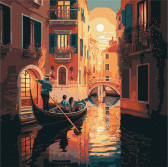 Картина по номерам Романтика Венеції 40 х 40 см