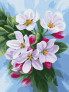 Картина по номерам Цвітіння яблуні , 40х50см Ideyka ( Ідейка ) KHO3240