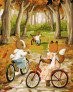 Картина по номерам Осіння велопрогулянка, 40х50см Ideyka ( Ідейка ) KHO6539