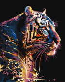 Картина по номерам Прекрасний звір з фарбами металік, 40х50см