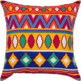 Набір для вишивання подушки Мексика 40×40 см (страмін) напівхрест, лицьова сторона